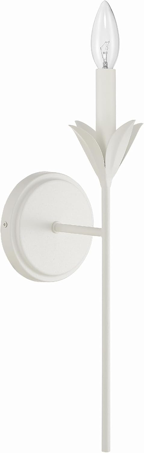 Crystorama Broche 6'' Matte White Sconce