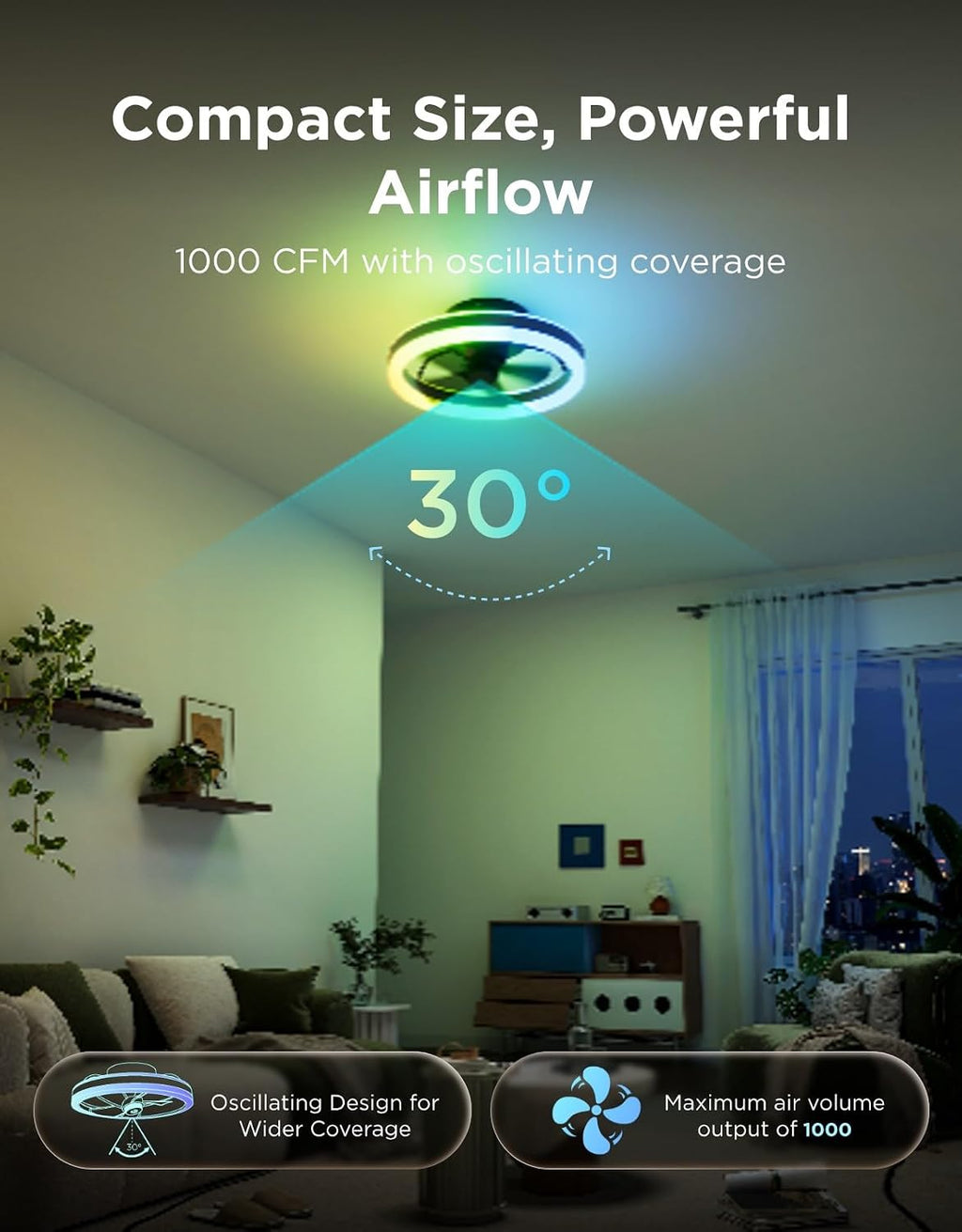 Bladeless Ceiling Fan Light
