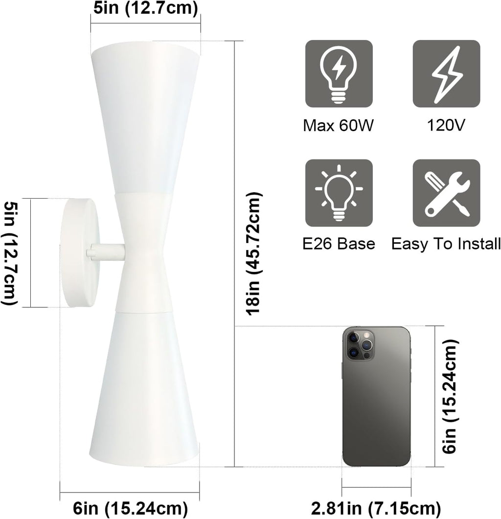 Modern Indoor Up Down Wall Sconce