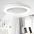 White Bladeless Ceiling Fan Light