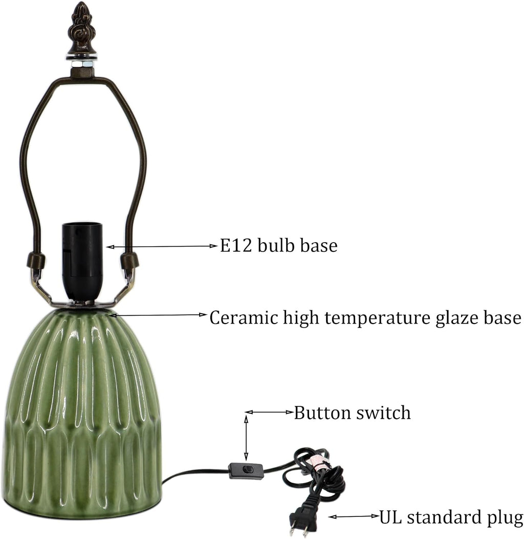 Blue Tiffany Mushroom Table Lamp
