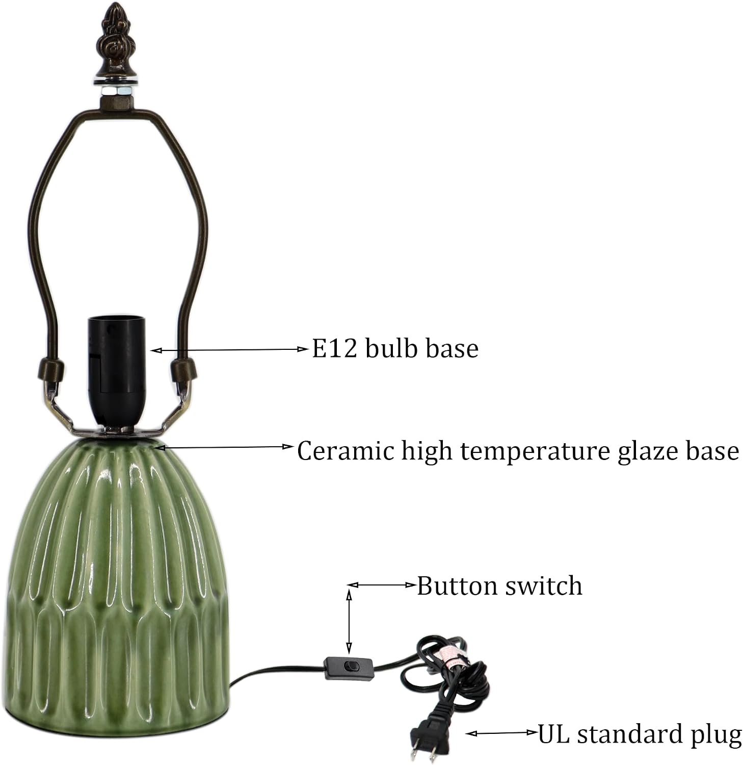 Blue Tiffany Mushroom Table Lamp