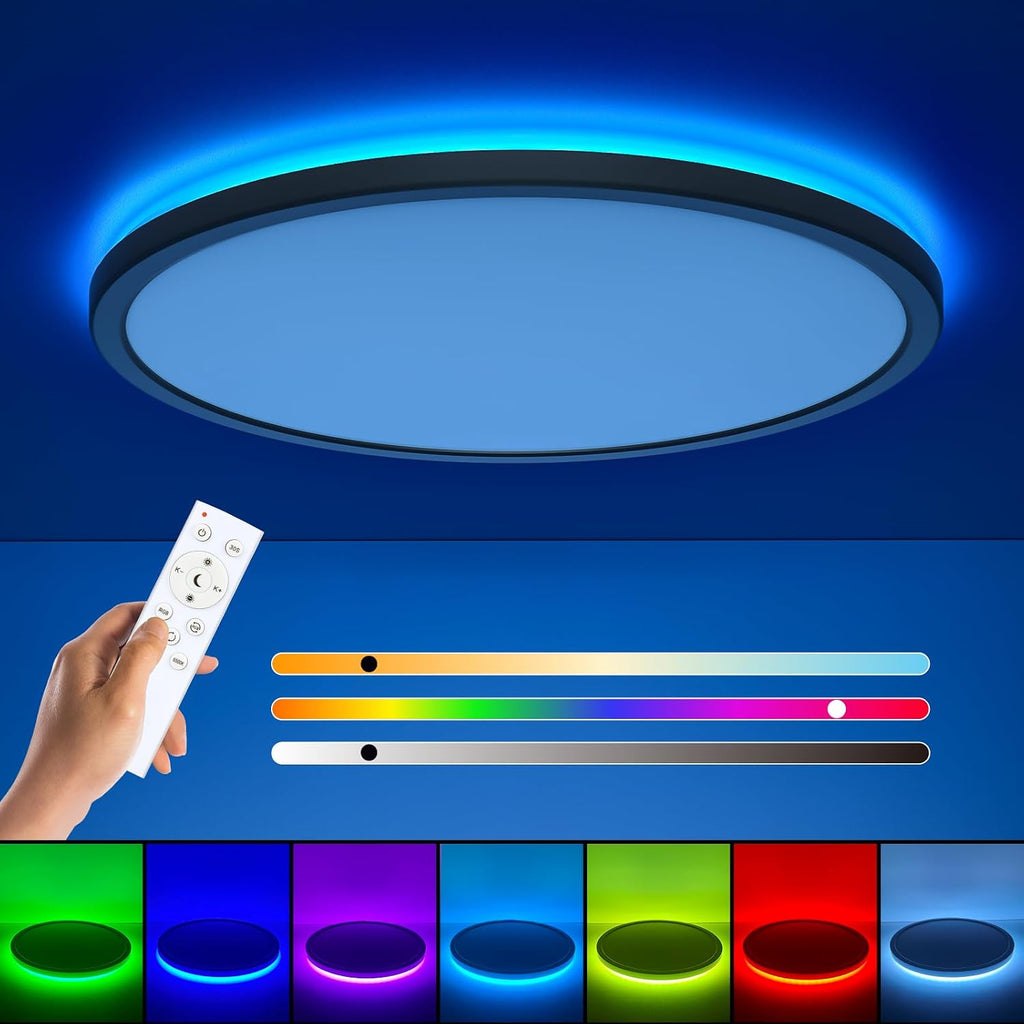 Black RGB LED Ceiling Light