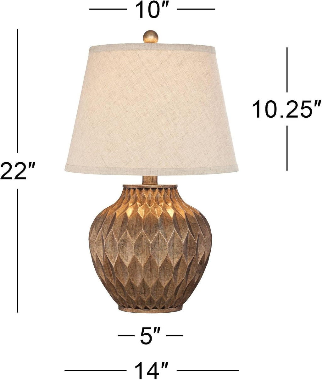 360 Lighting Bronze Table Lamps Set