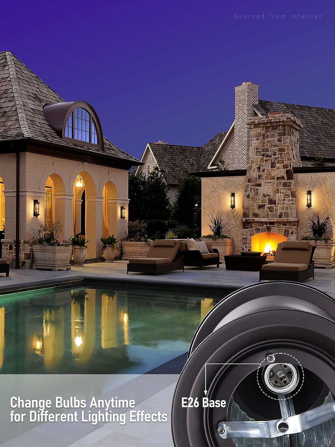 Bronze Large Outdoor Wall Lantern