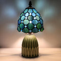 Blue Tiffany Mushroom Table Lamp