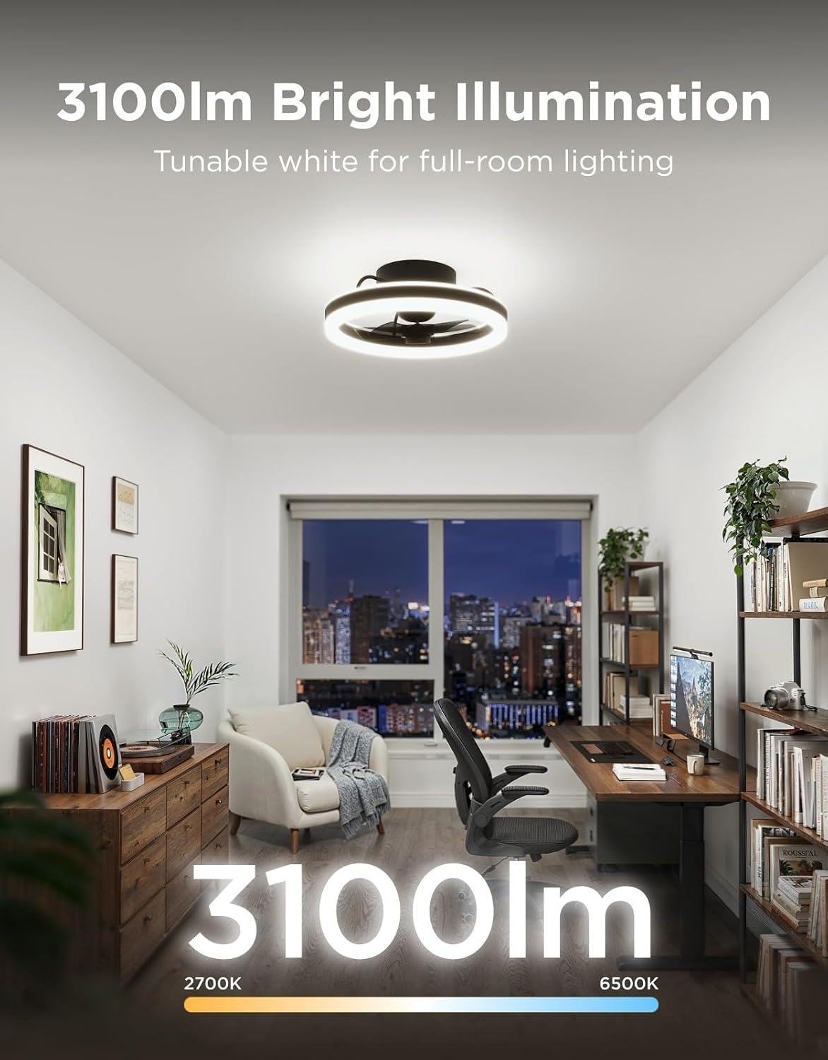 Bladeless Ceiling Fan Light