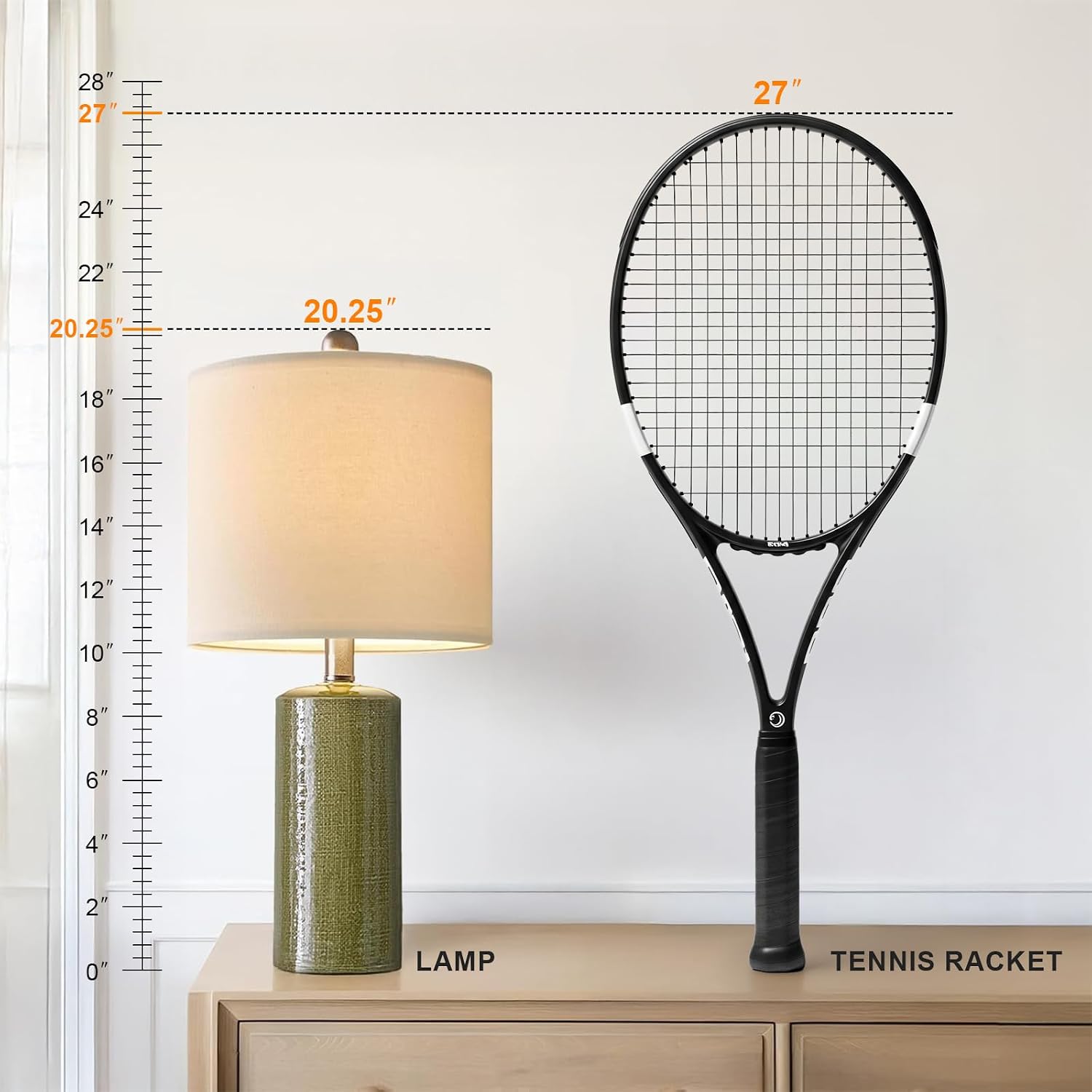Green Ceramic Table Lamps Set