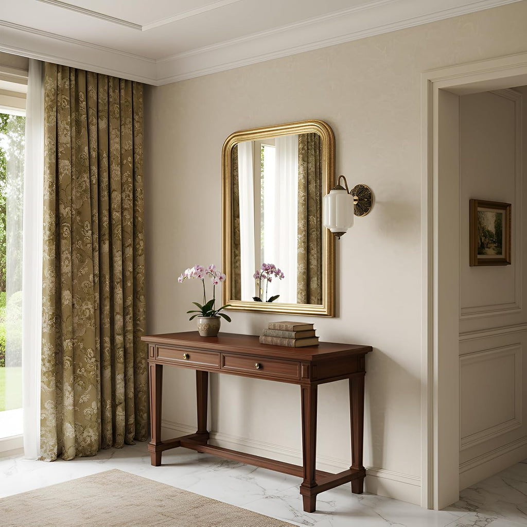 Gold Milk Glass Wall Sconce