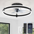 Black Low Profile Ceiling Fan Light