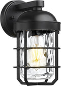 Black Cage Outdoor Wall Lantern