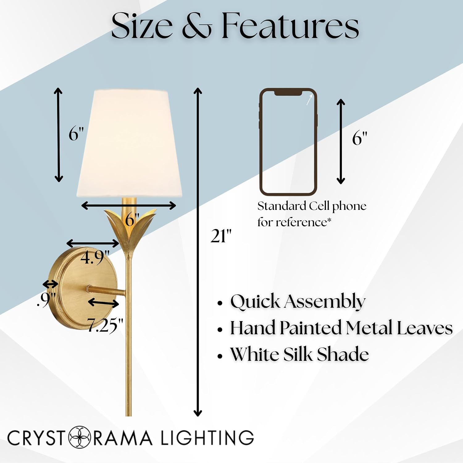 Crystorama Broche 6'' Matte White Sconce