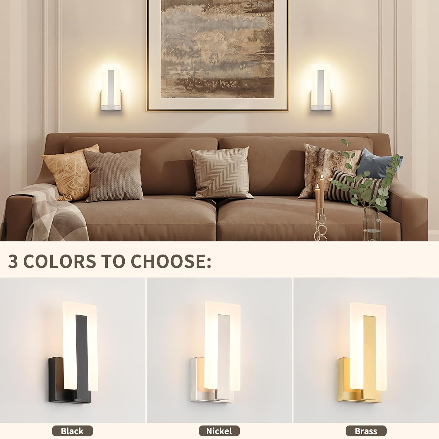 Modern LED Up Down Wall Sconce Set