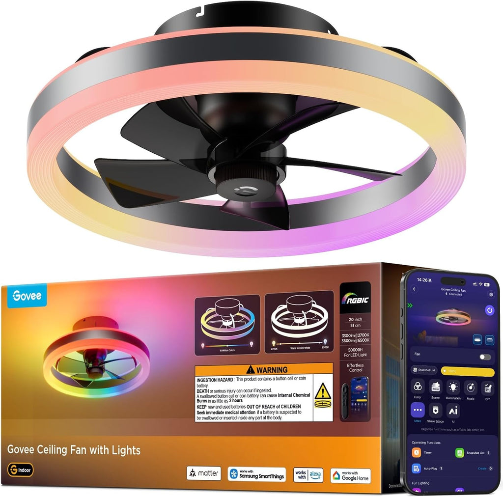 Bladeless Ceiling Fan Light