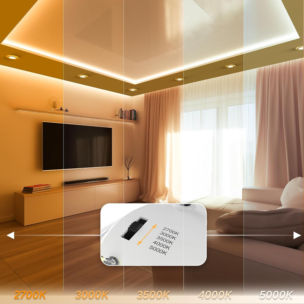 4 Inch 5CCT LED Ceiling Light 12 Pack