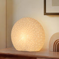 10.5" Modern White Ceramic Table Lamp