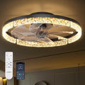 Black Low Profile Ceiling Fan Light
