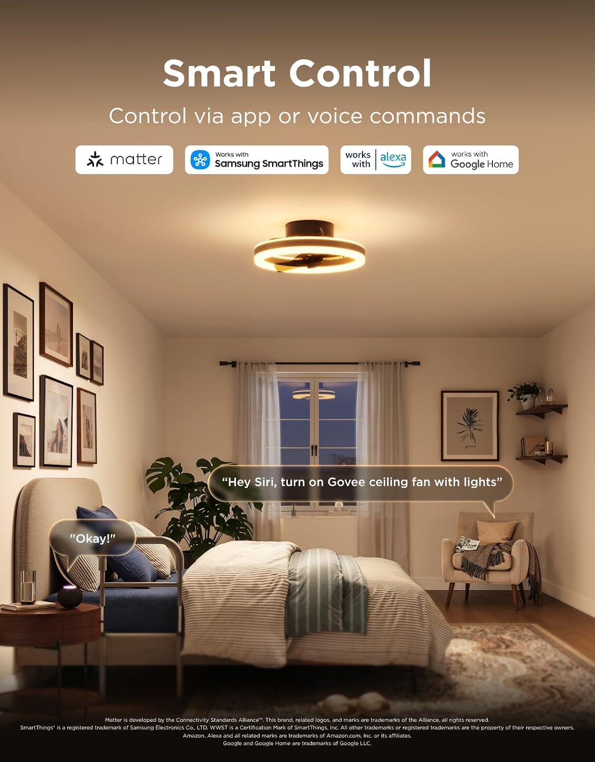 Bladeless Ceiling Fan Light