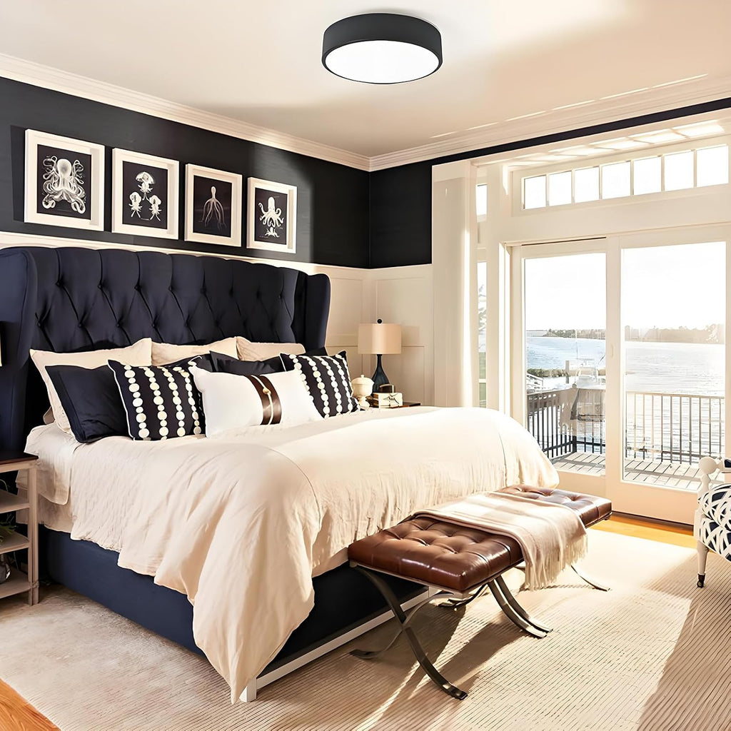 Black Round Acrylic Ceiling Light