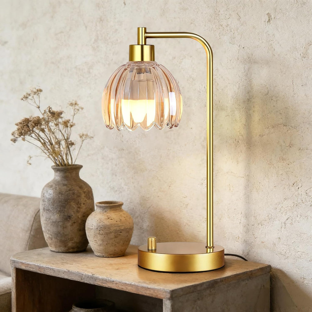 Tulip Glass Table Lamps Set