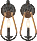 Rustic Wall Sconces Set of 2