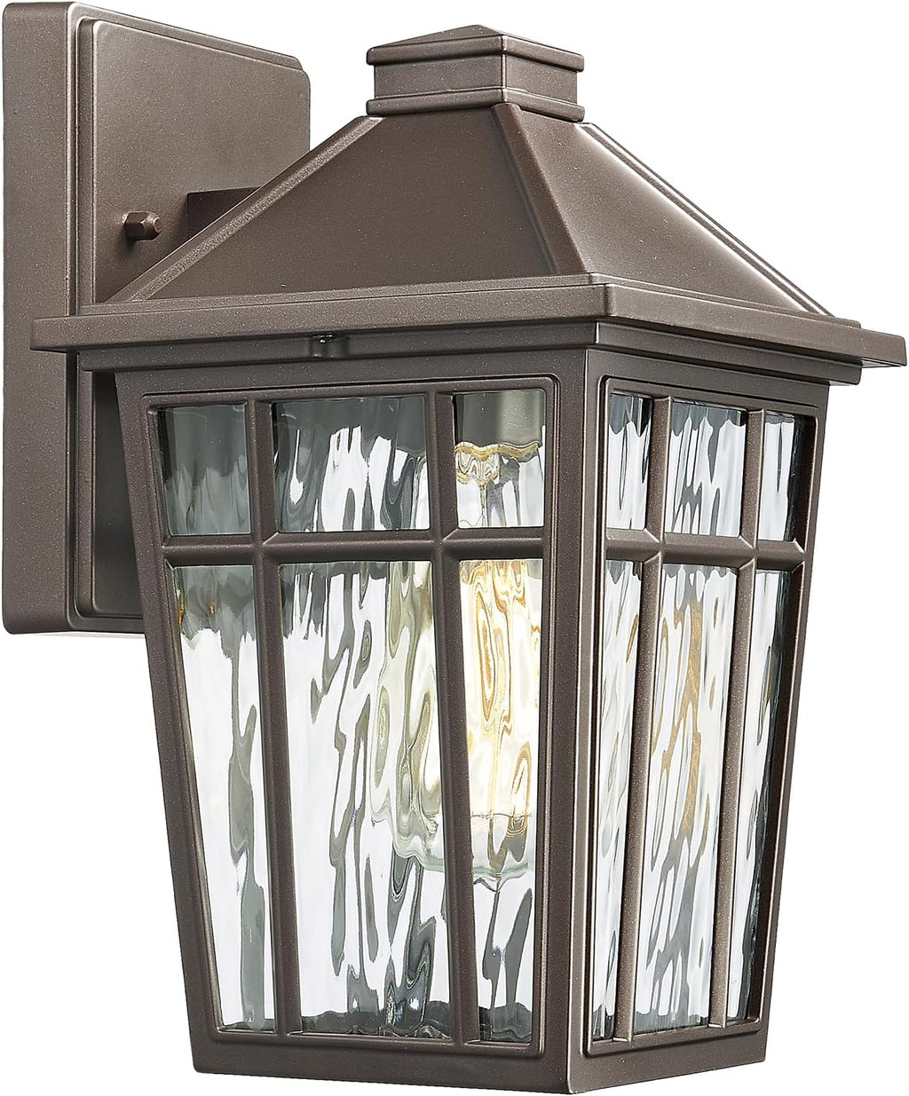 Outdoor Water Ripple Glass Wall Sconce