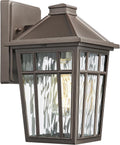 Outdoor Water Ripple Glass Wall Sconce