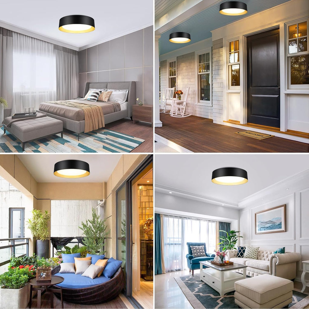 Black Gold LED Ceiling Light