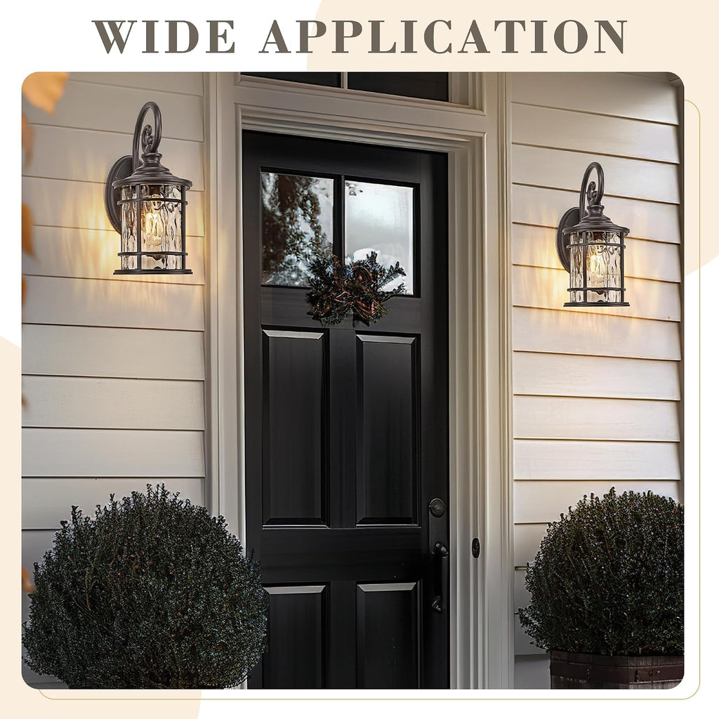 Bronze Outdoor Porch Wall Lantern