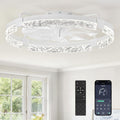 24IN Bladeless Ceiling Fan Light